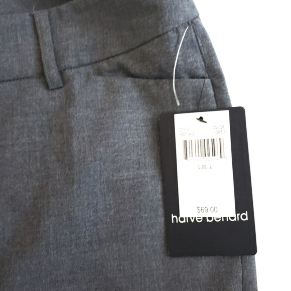Harve Bernard Grey Dress Pants Sz 2 - Picture 3 of 8